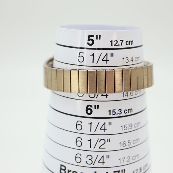 Timex Womens Watch Silver Tone 25mm White Dial Gold Stretch Band w New Battery - Picture 4 of 14